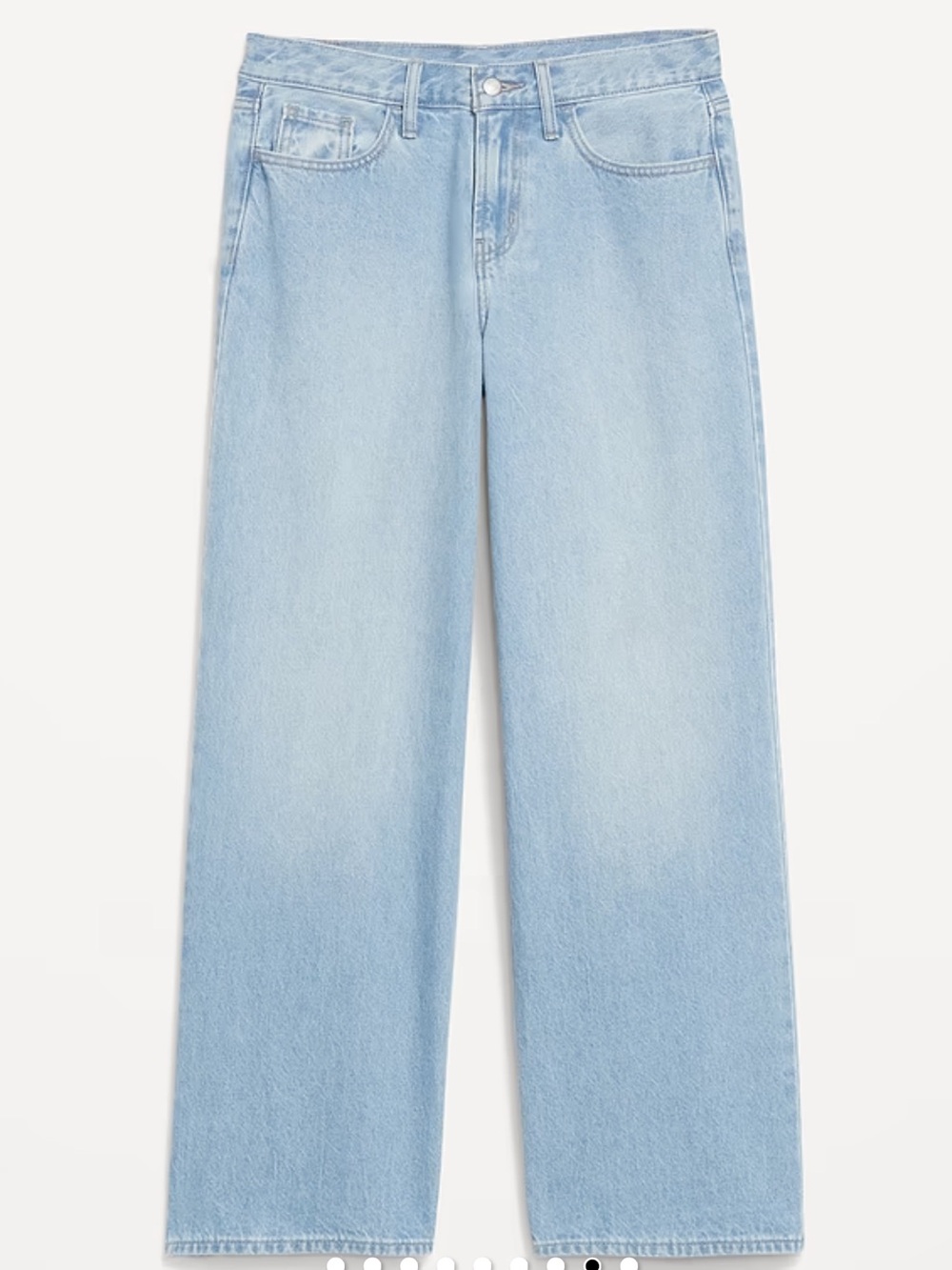 Mid-rise WOW wide-leg jeans.